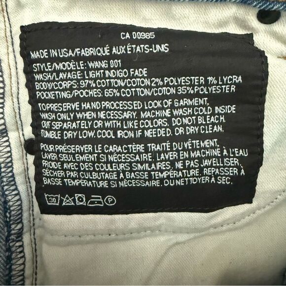 Denim X Alexander Wang Light Blue Straight Leg Jean Women 28 - Picture 9 of 9